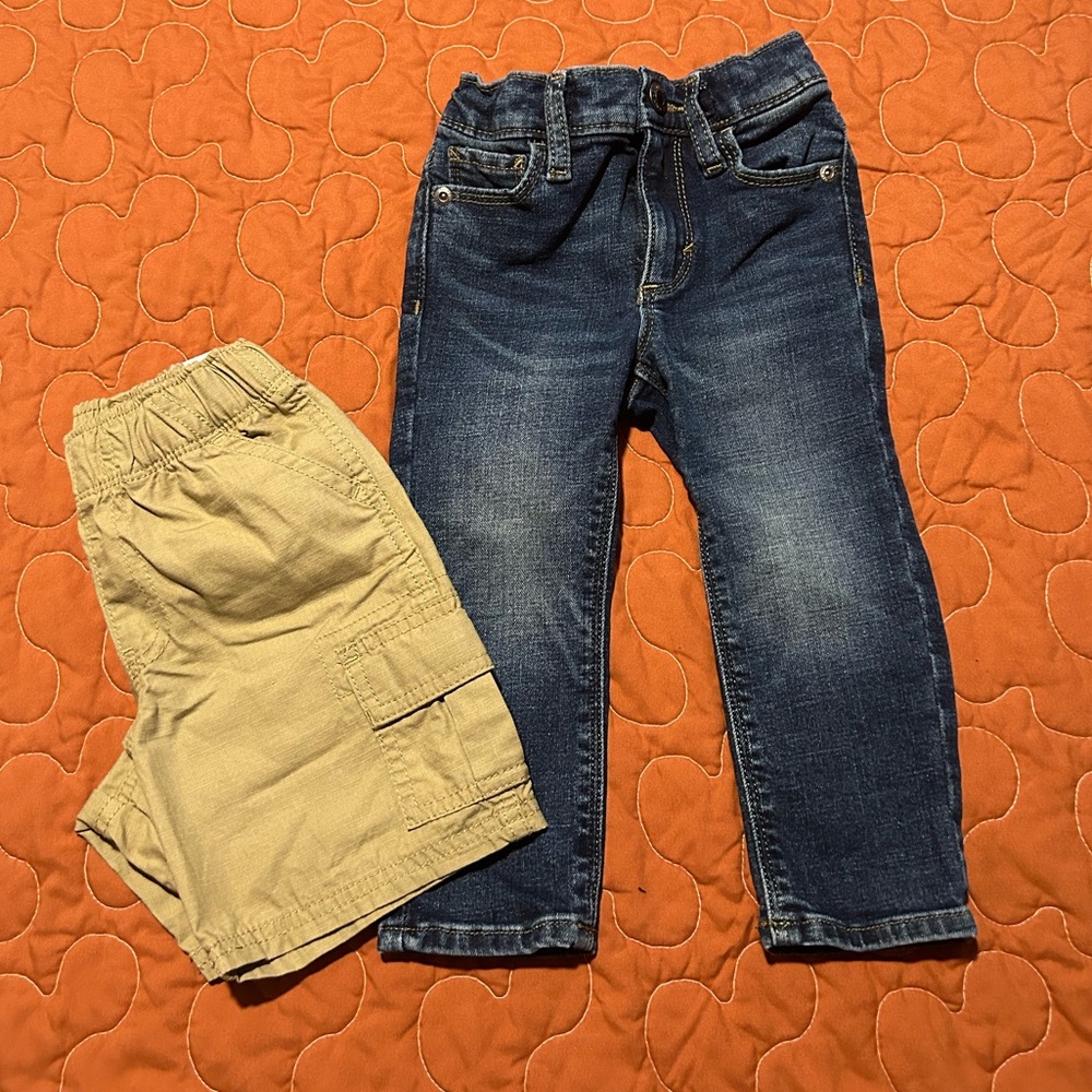 NWT & EUC Toddler Shorts and Long Jeans - Children Place & Old Navy- 18-24M